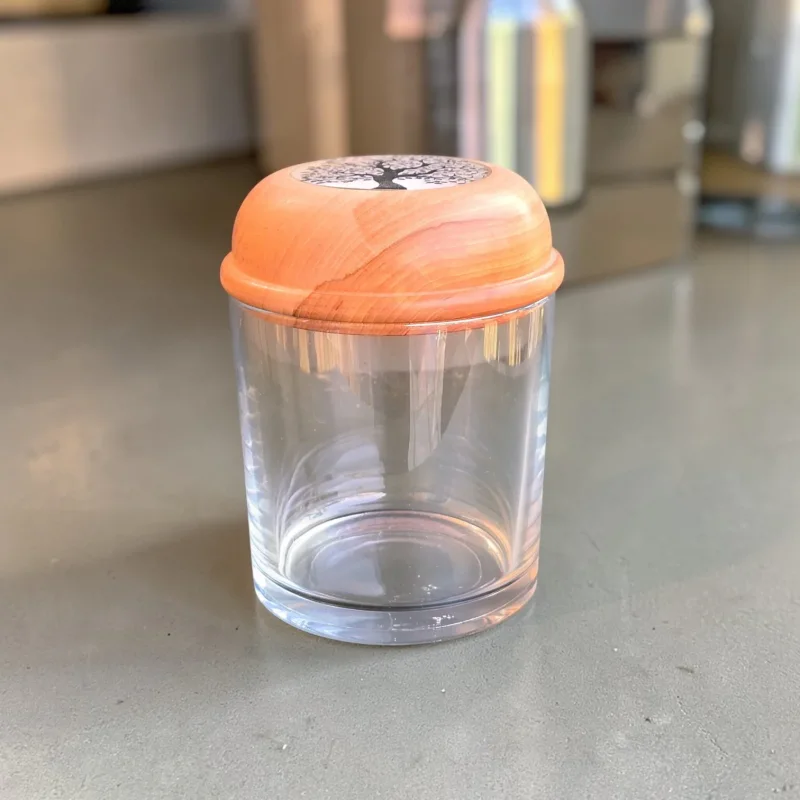 Aufbewahrungs-Glas/Holz d28